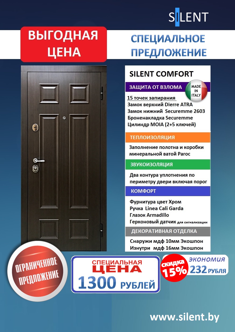 Скидки на двери