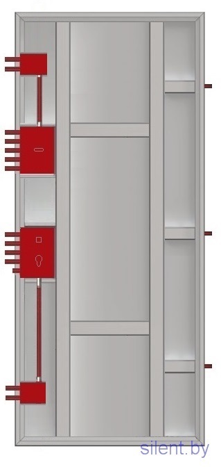 система запирания двери